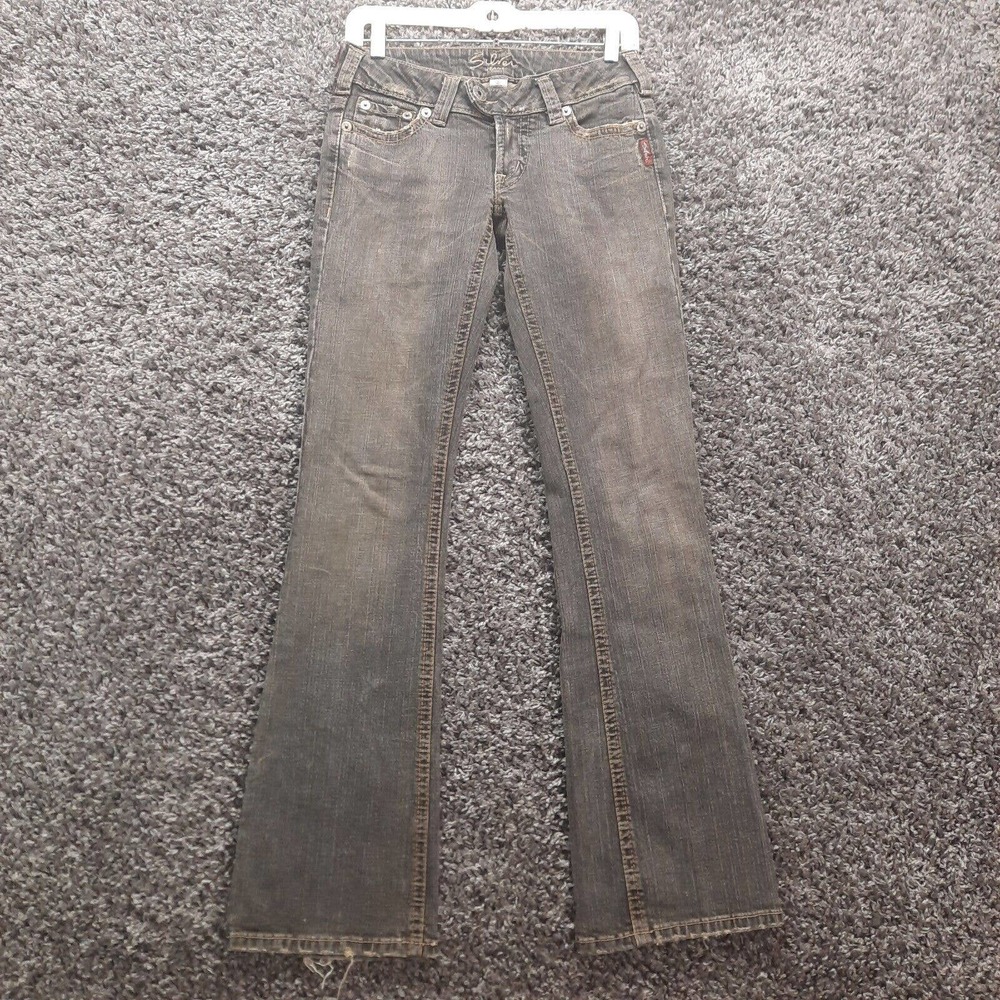 Silver Jeans Womens 27x33 Black Boot Tuesday Denim Stretch Ladies Pants Cute